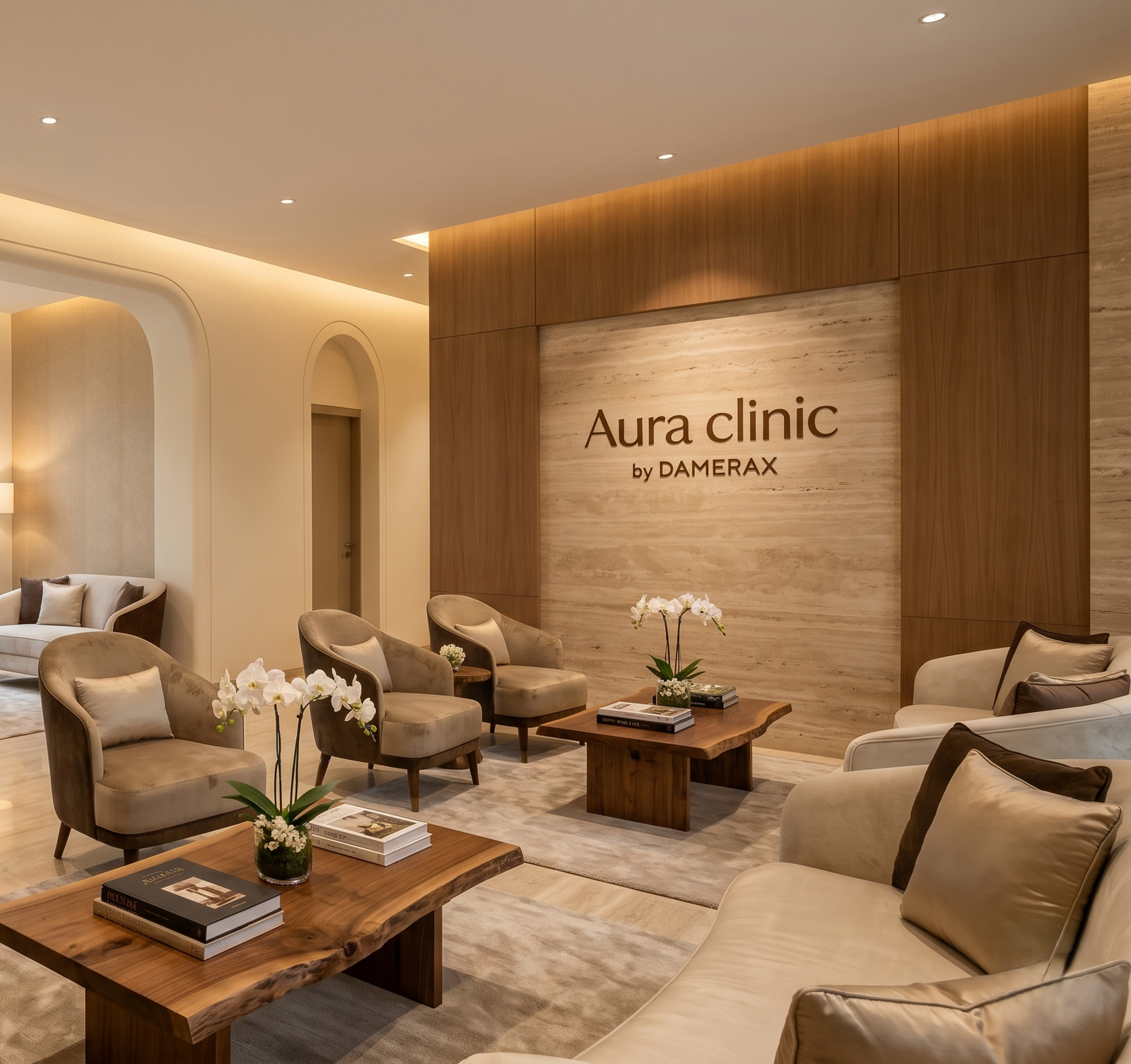Aura Aesthetics reception lounge